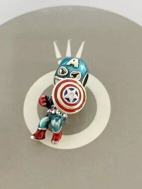 Padnora Captain America Charm The Winter Soldier Charm Marvel Capitan America